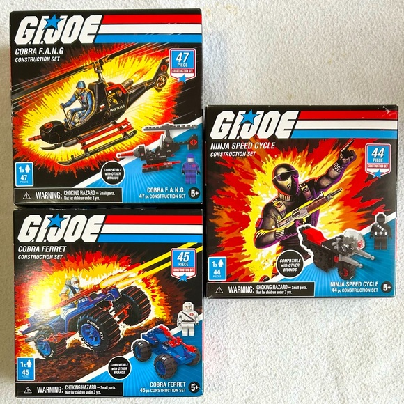 3 G. I. Joe Building Sets. Two New/One Used. - Picture 1 of 6